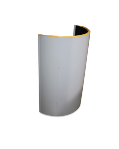 Exhaust air pipe half VC-30 D650-1000 gray